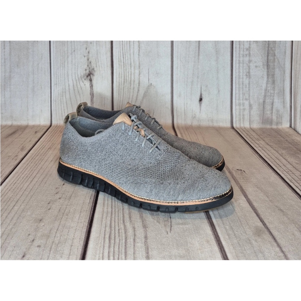 Cole Haan Zerogrand Ironstone Stitchlite Oxford Shoes Mens Size 11 Gray C28892
